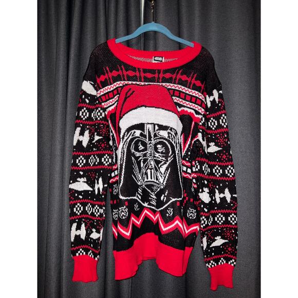 Ugly Christmas Sweater Xmas Size Large Star Wars - Picture 1 of 3